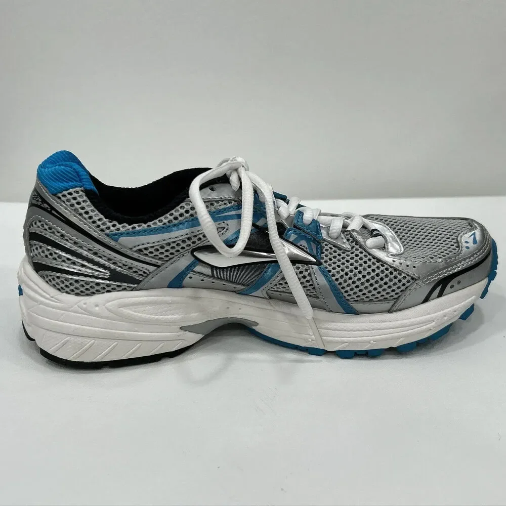 Brooks Defyance 6 Women's Size 7 Running Athletic Shoes Silver‎ Blue With Box